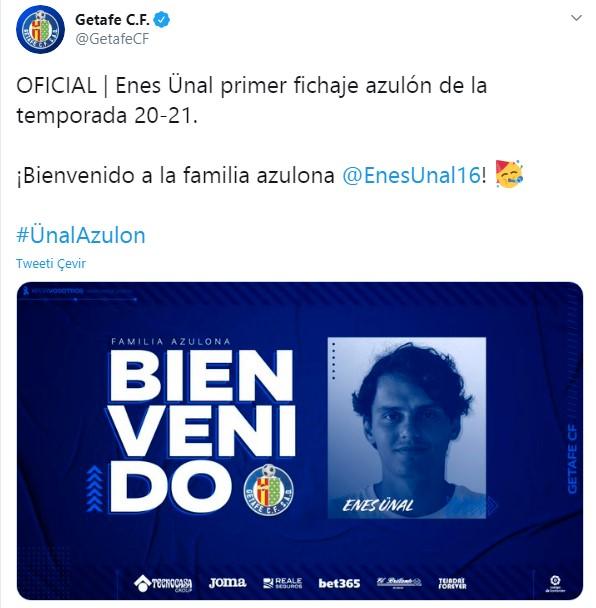 Enes Ünal, Getafe'de