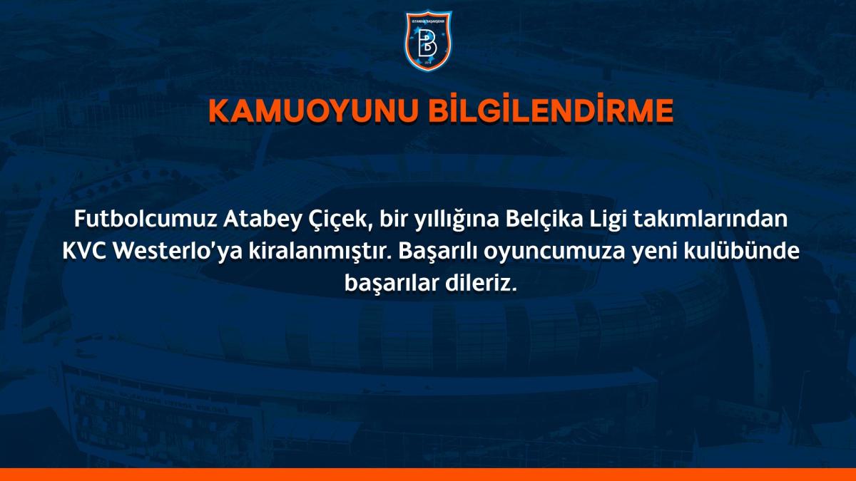 Başakşehir, Atabey Çiçek'i Westerlo'ya kiraladı