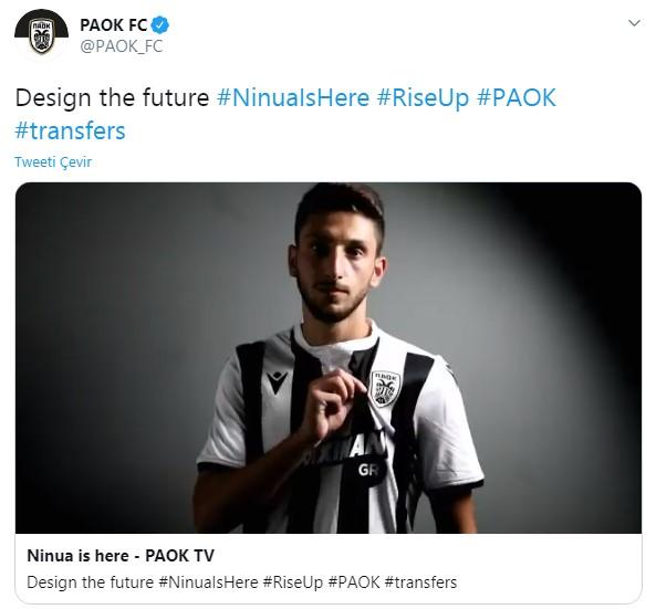 Nika Ninua, resmen PAOK'ta
