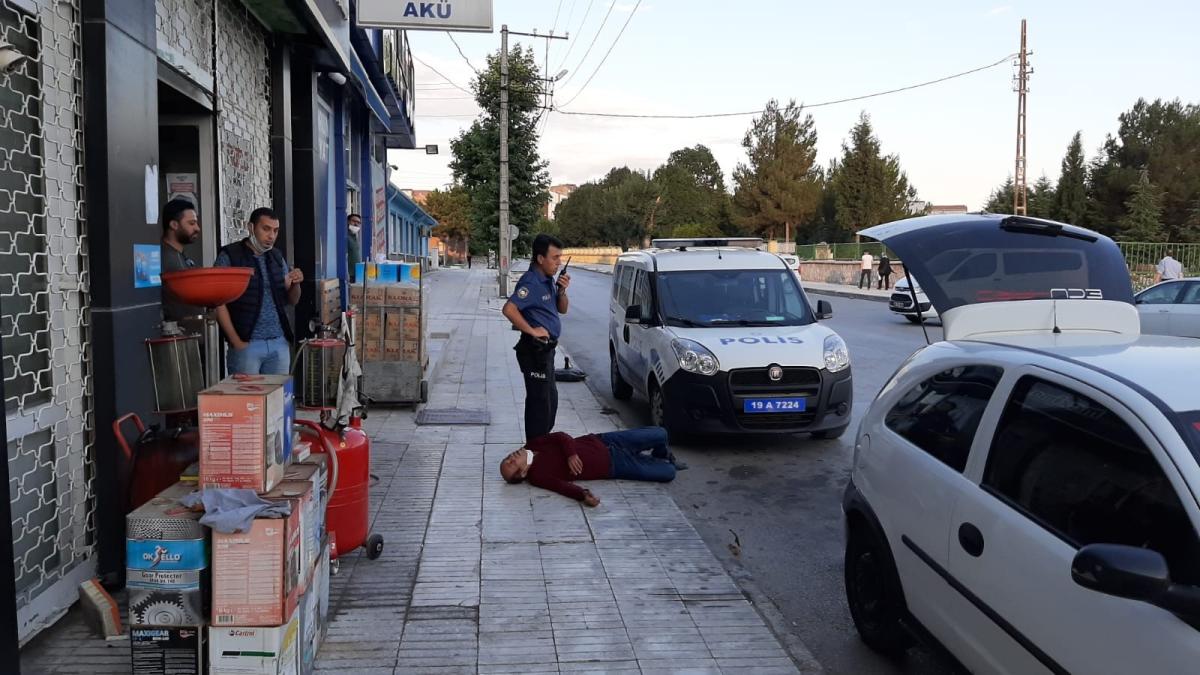 Çorum'da intihara kalkışan şahıs polisten yardım istedi