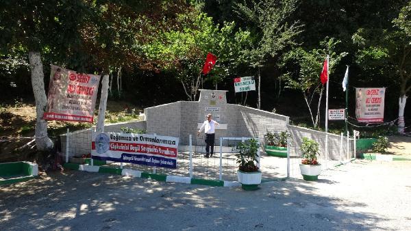 Eyüpsultan'da çeşme hayratının muslukları çalındı