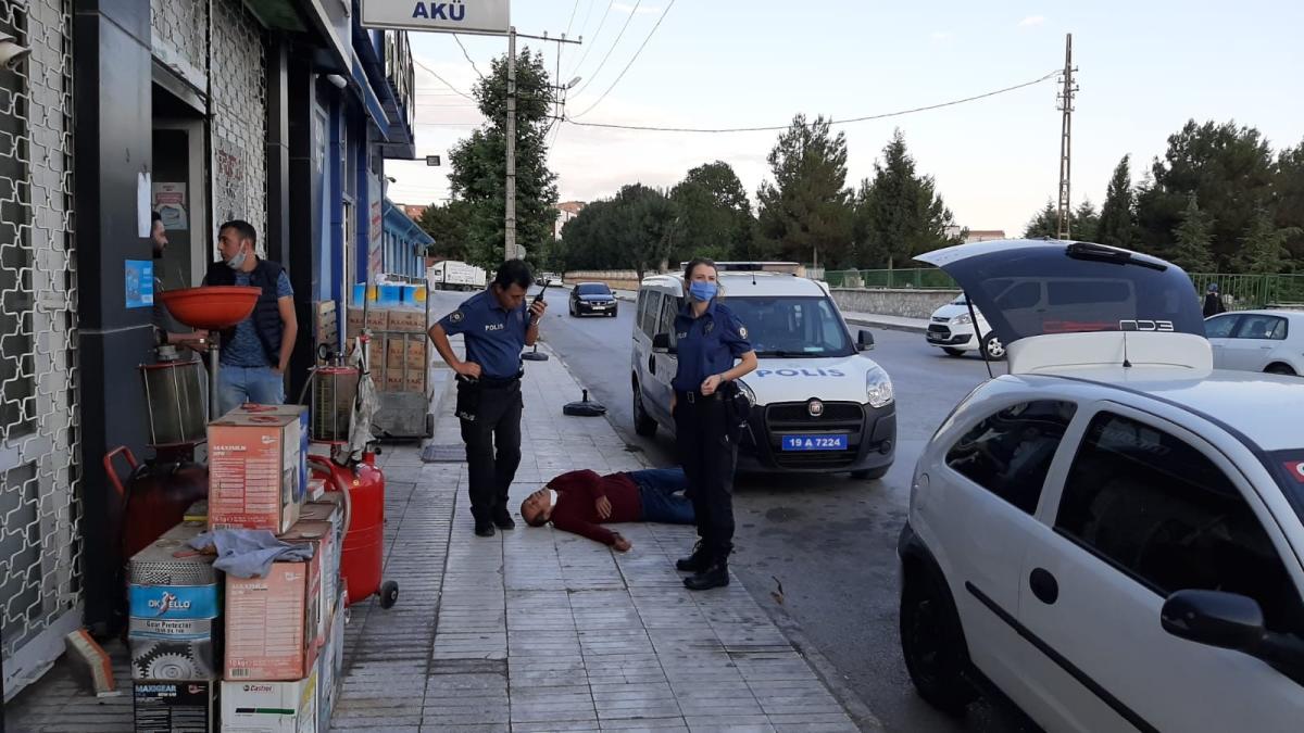 Çorum'da intihara kalkışan şahıs polisten yardım istedi
