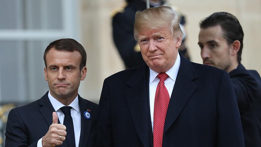 Trump ile Macron telefonda görüştü