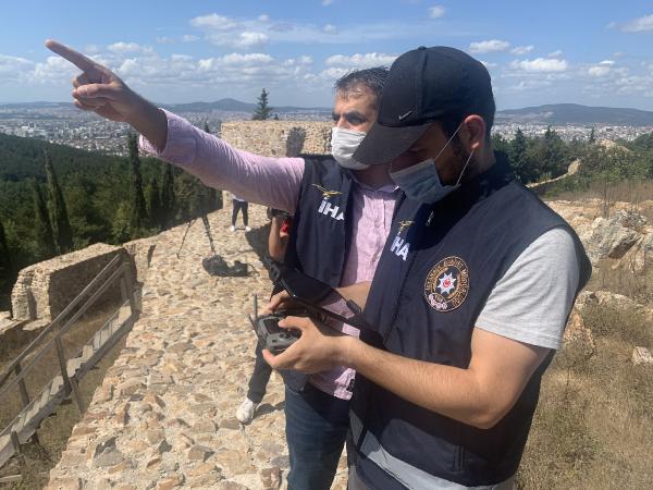 Aydos Ormanı'nda piknikçilere yönelik havadan denetimler