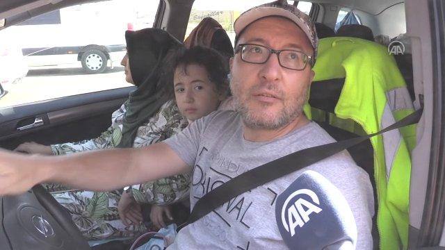 Gurbetçiler, Türkiye'den gözyaşlarıyla ayrıldı