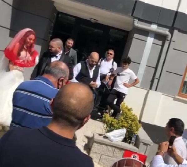 Kartal'da düğün magandası kamerada