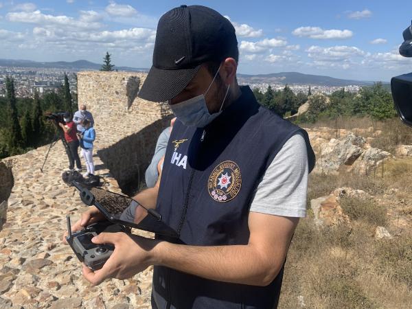 Aydos Ormanı'nda piknikçilere yönelik havadan denetimler