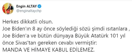 Biden'ın açıklamalarına muhalefetten benzer tepkiler