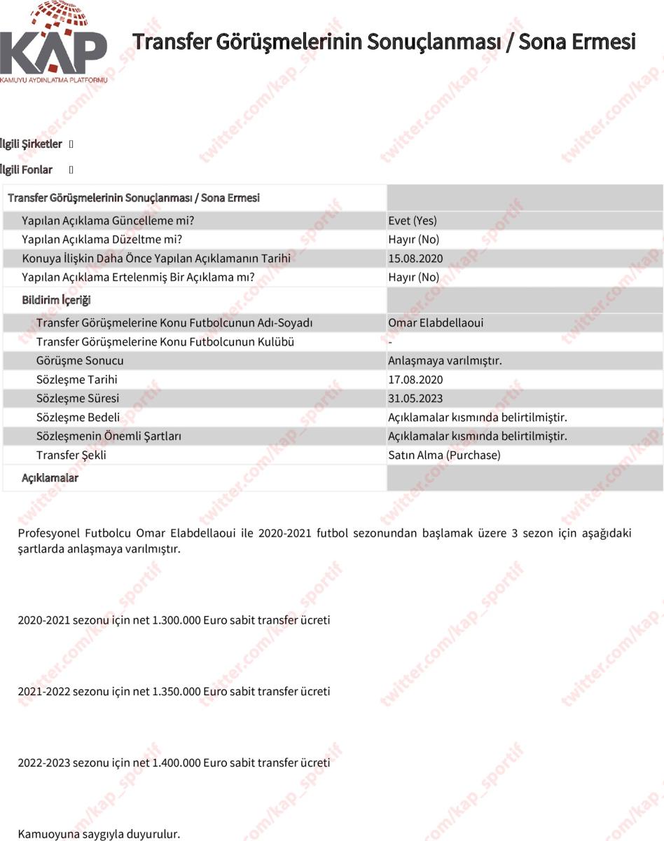 Omar Elabdellaoui resmen Galatasaray'da