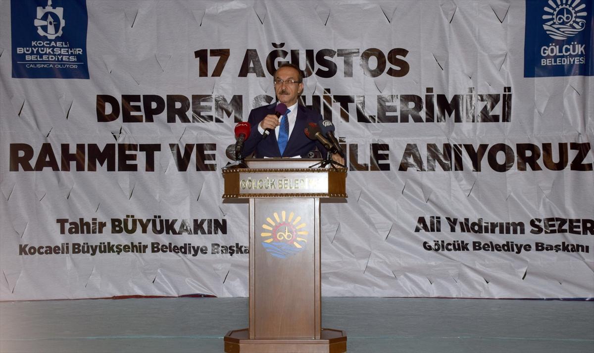 17 Ağustos Marmara depreminde ölenler anıldı