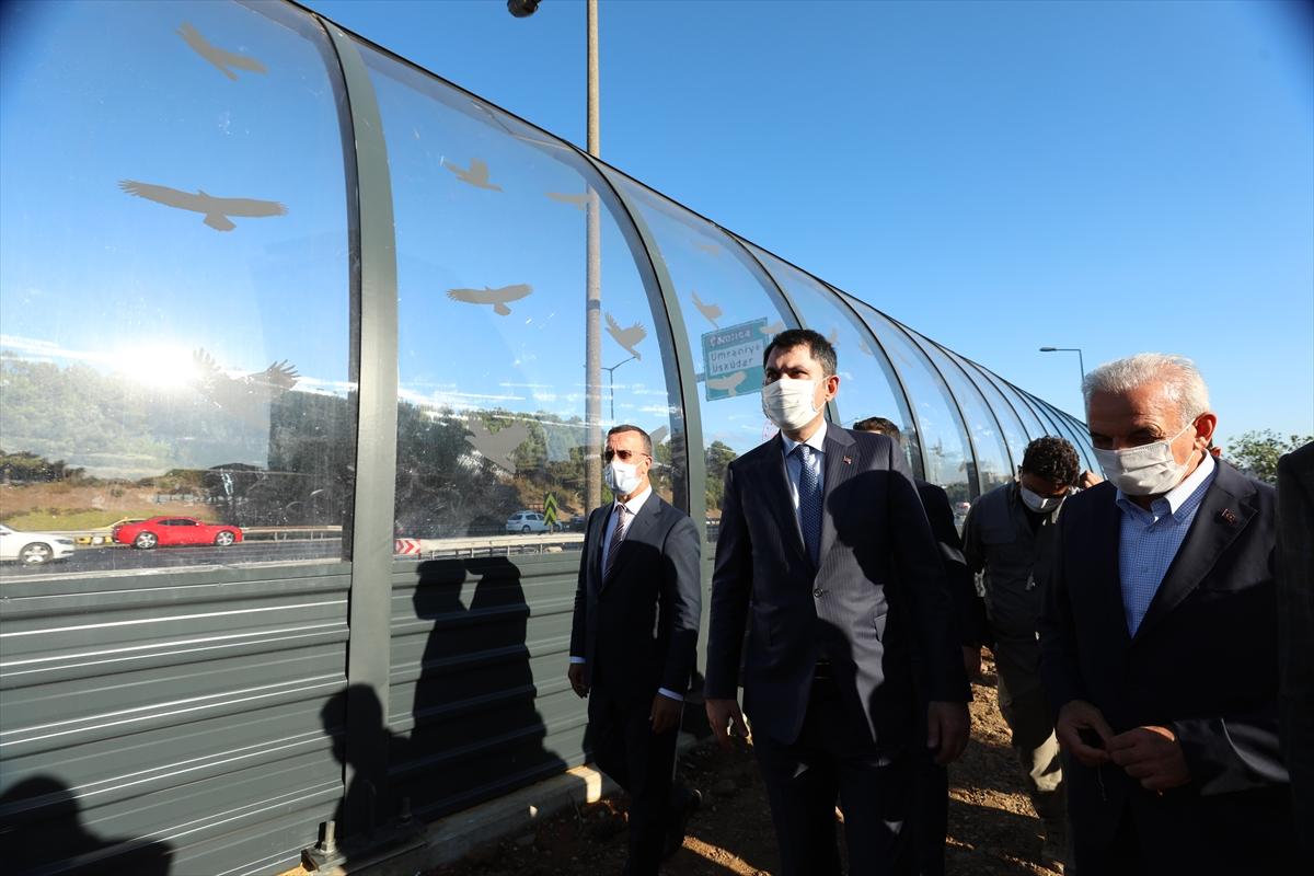 Bakan Kurum, gürültü kirliliğini engelleyen bariyerleri inceledi