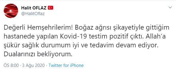 Çumra Belediye Başkanı Halit Oflaz, koronavirüsten hayatını kaybetti