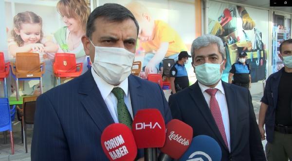 Çorum'da koronavirüs tedbirleri unutuldu