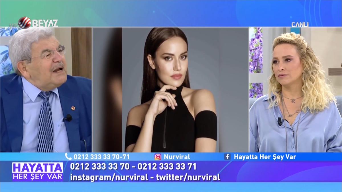 Beyaz TV’de eşi Fahriye Evcen'e aşık olan kadının sorusu