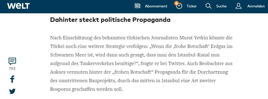 Murat Yetkin'in Almanları sevindiren doğalgaz analizi