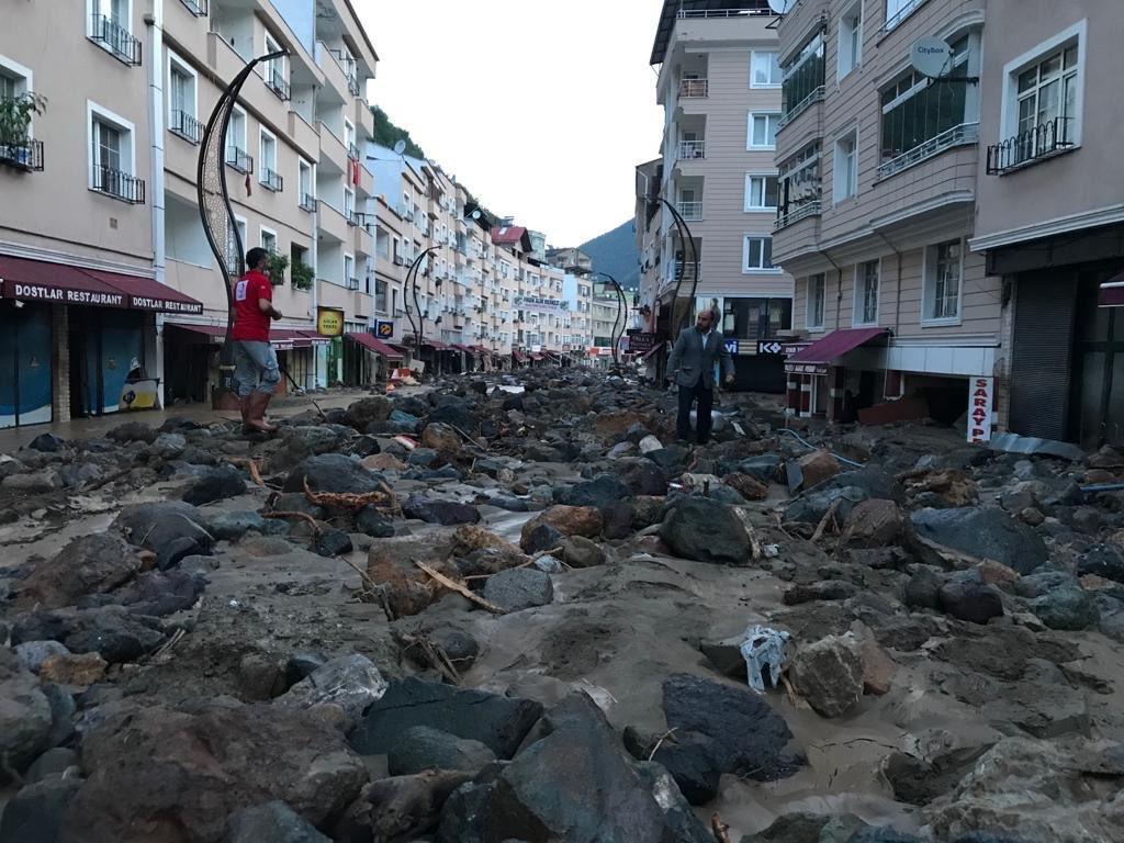 Dereli'de dere yatağına yapılan evler tartışma konusu