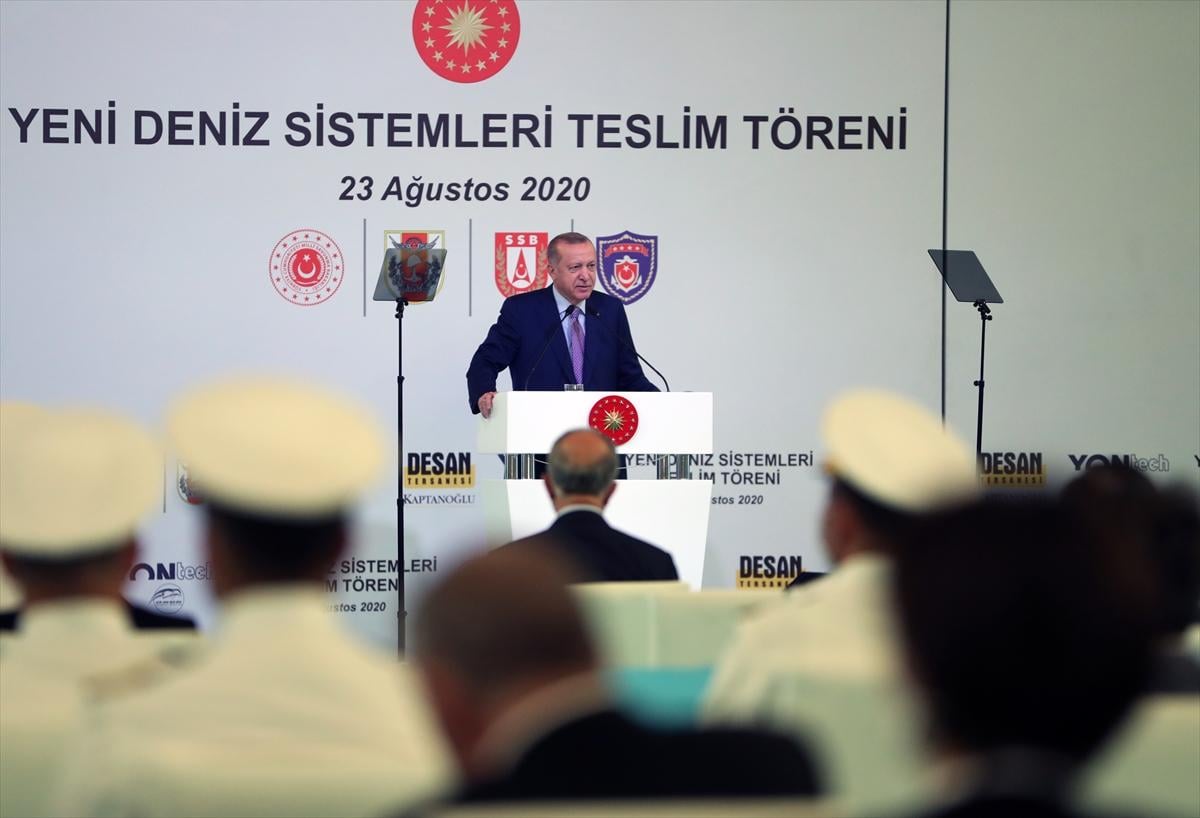 Cumhurbaşkanı Erdoğan, Yeni Deniz Sistemleri Teslim Töreni’nde