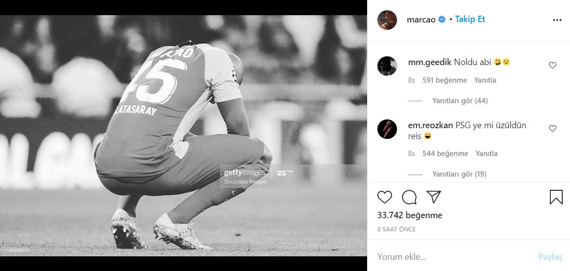 Marcao'dan veda gibi paylaşım