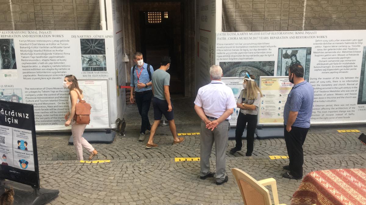 İstanbul’da ibadete açılması beklenen Kariye Camii'nin içi görüntülendi
