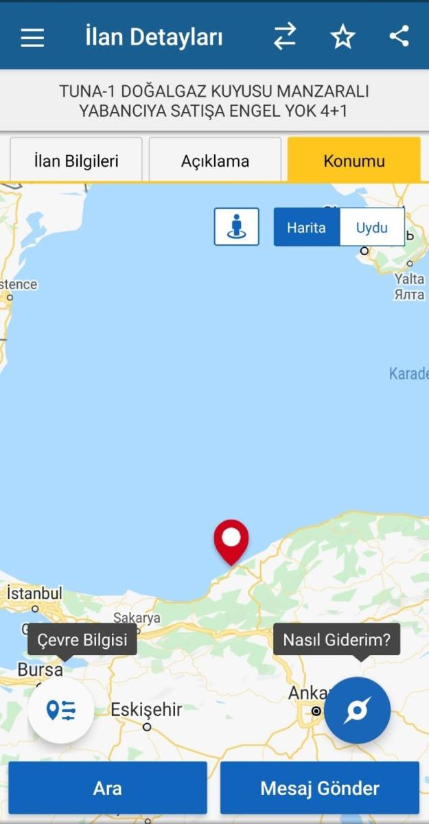 Zonguldak'ta, 'Tuna-1 doğalgaz kuyusu manzaralı' daire satılığa çıktı