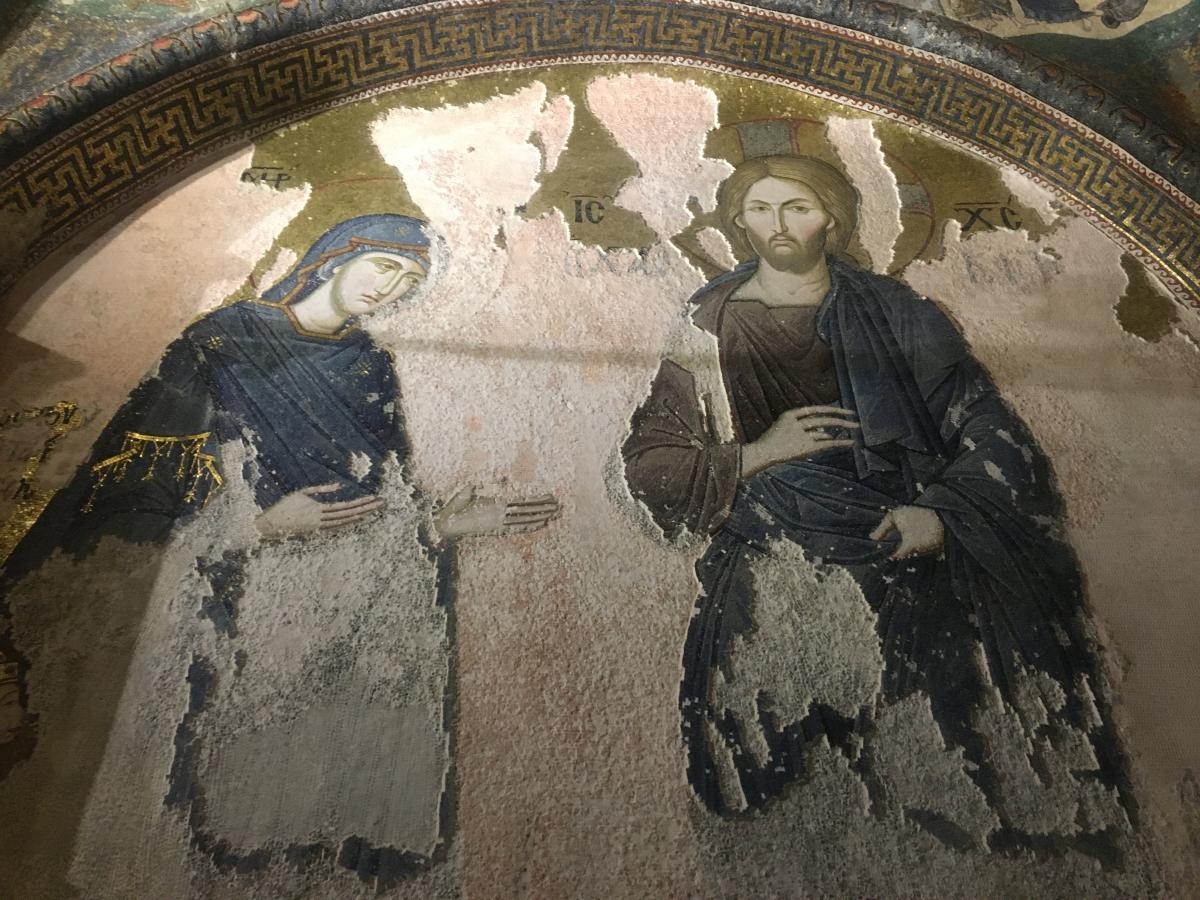 İstanbul’da ibadete açılması beklenen Kariye Camii'nin içi görüntülendi