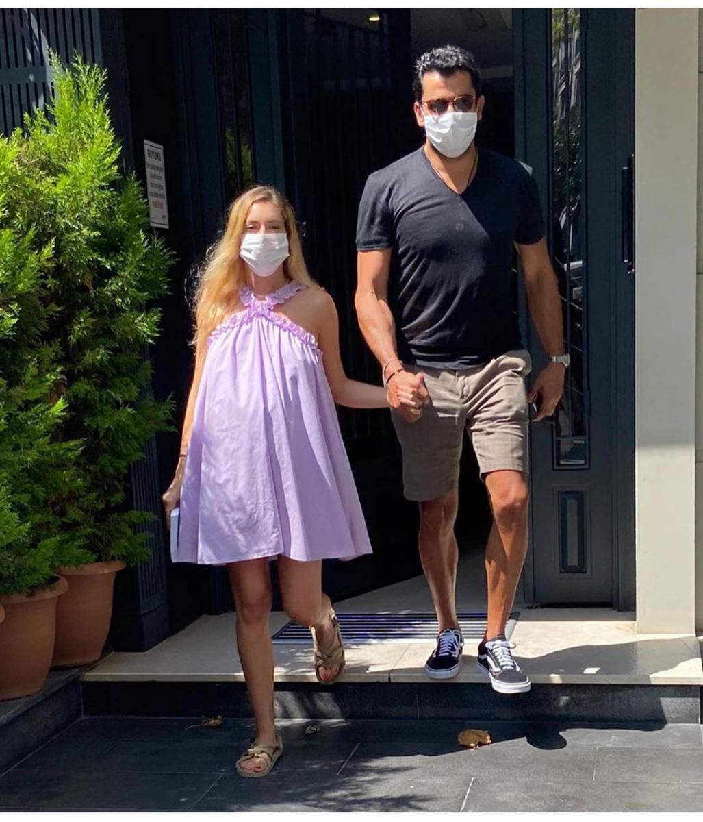 Sinem Kobal hamile haliyle ilk kez görüntülendi