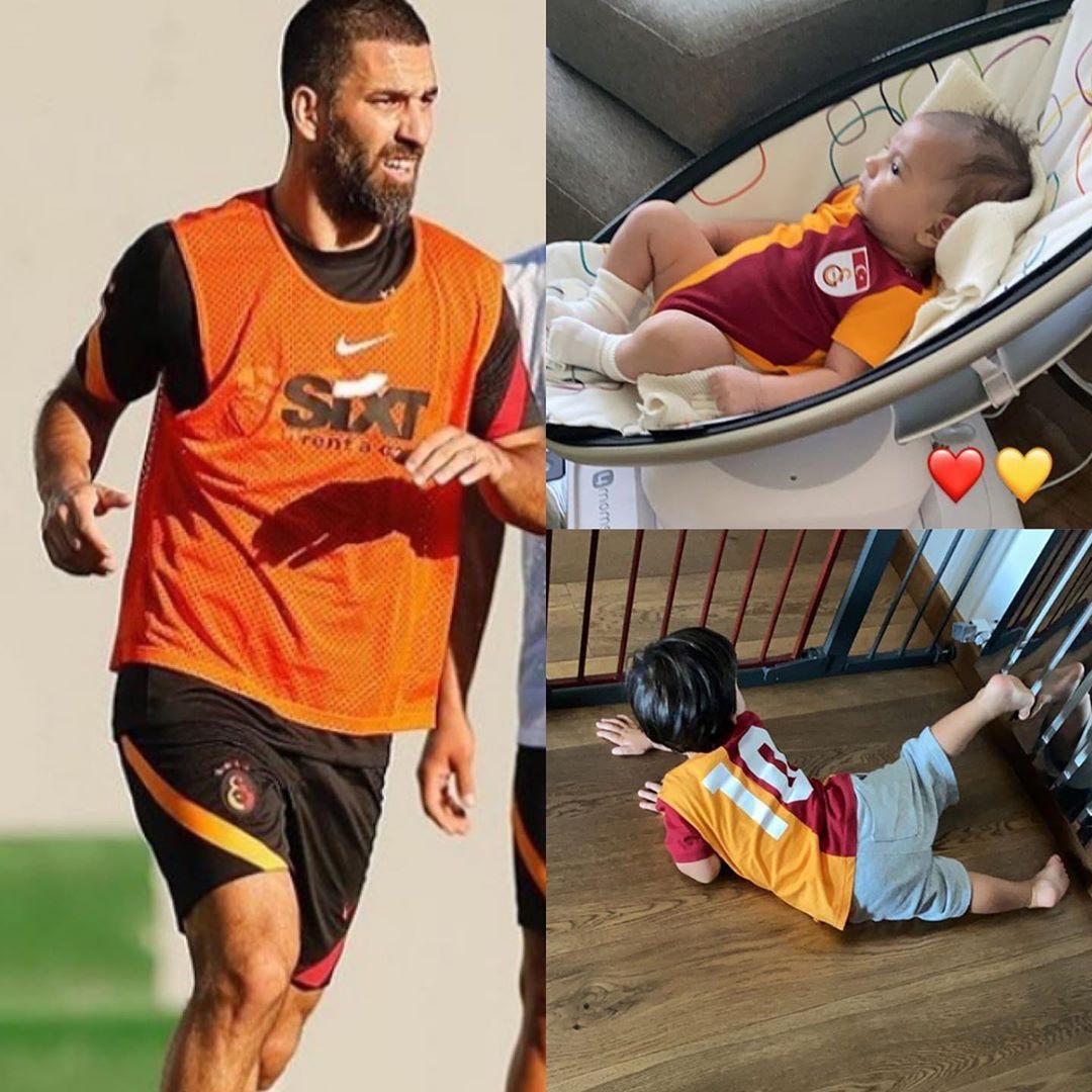 Arda Turan, oğullarını paylaştı