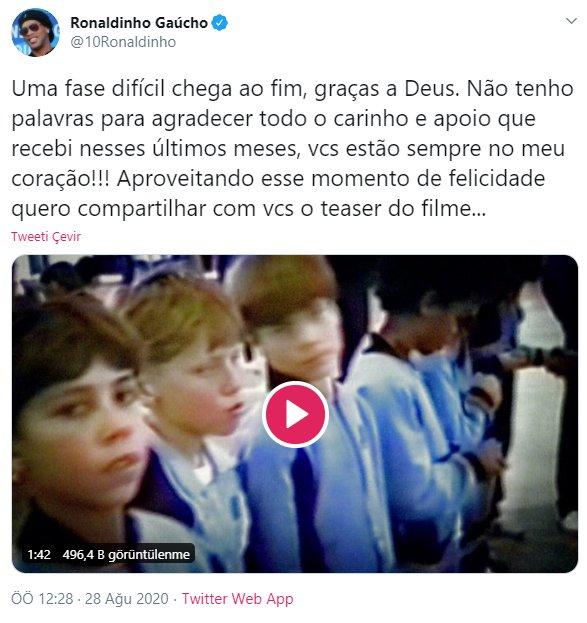 Hapisten çıkan Ronaldinho'nun ilk sözleri