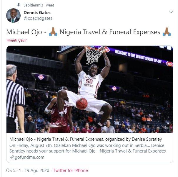 Michael Ojo'nun cenazesi Sırbistan'da mahsur kaldı