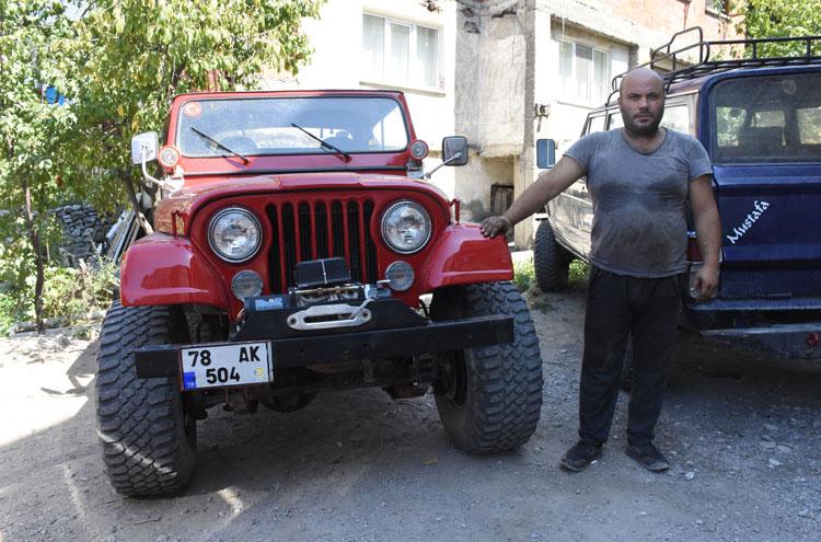 Zonguldaklı oto tamircisi, hurdaya çıkan arazi araçlarını yepyeni yapıyor