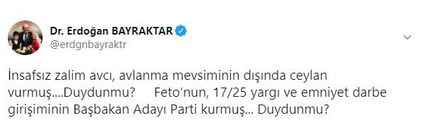 Erdoğan Bayraktar: FETÖ’nün Başbakan adayı parti kurmuş