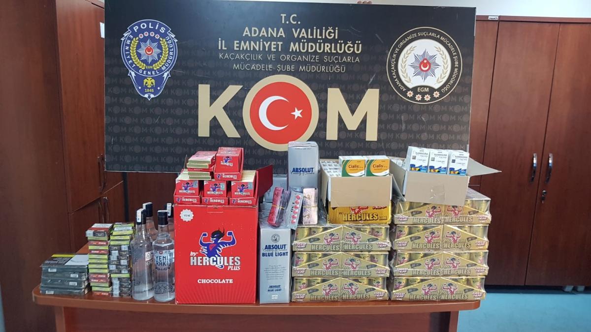 Adana'da kaçak nargile tütününe salçalı kamufle