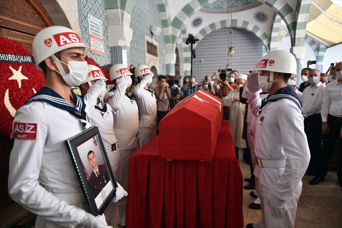 Mersin şehidi Uzman Çavuş İdris Şahin son yolculuğuna uğurlandı