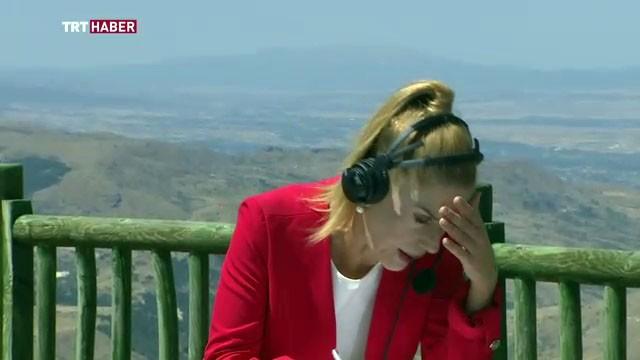 TRT Haber spikeri Nilgün Balkaç canlı yayın sırasında bayıldı