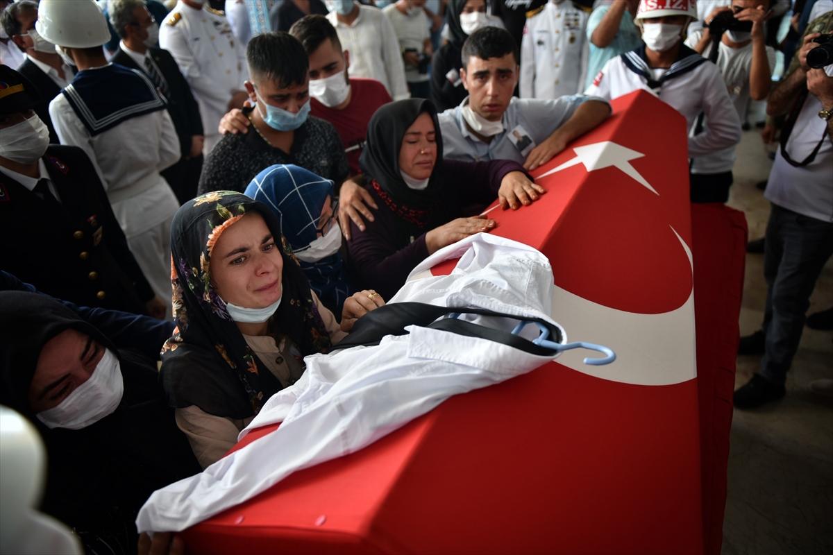 Mersin şehidi Uzman Çavuş İdris Şahin son yolculuğuna uğurlandı