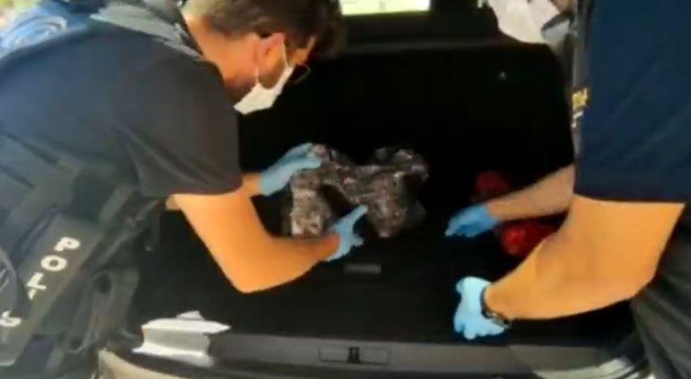 Erzurum'dan Antalya'ya giden uyuşturucuyu narkotik köpeği buldu