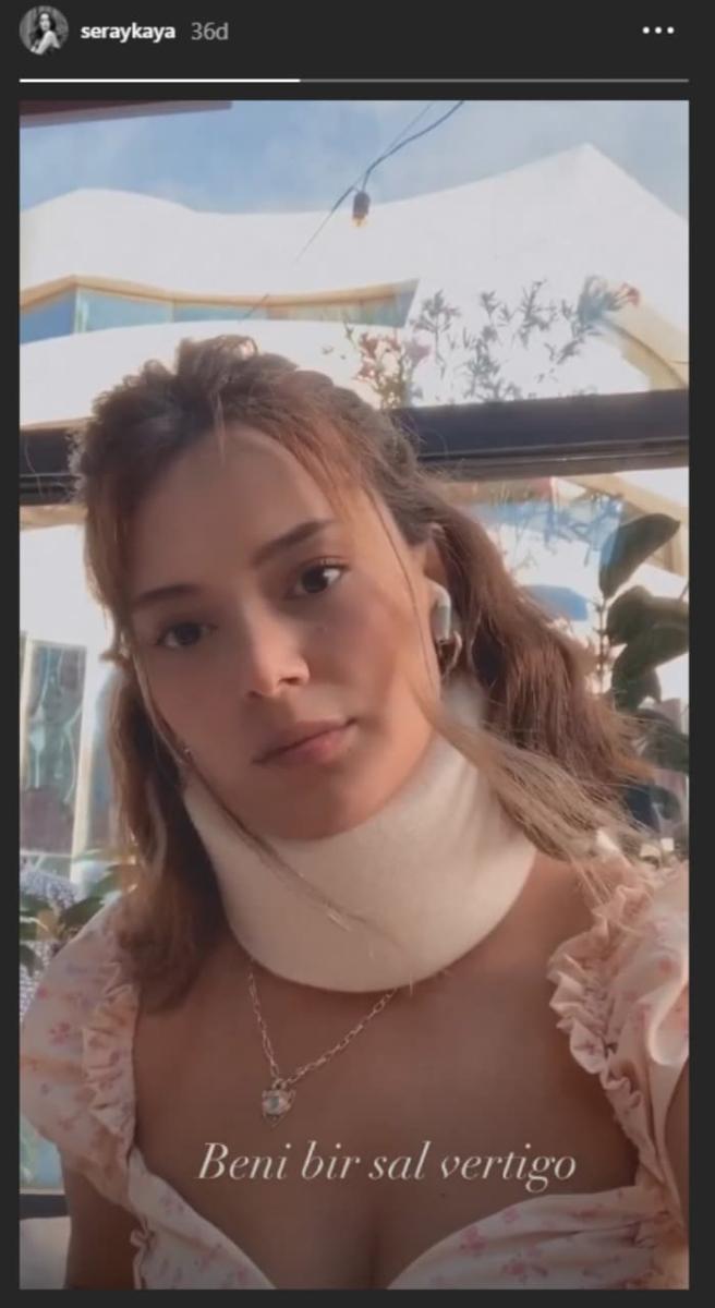 Oyuncu Seray Kaya, vertigo hastalığına yakalandı
