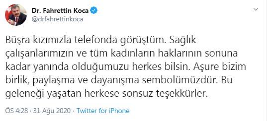 Büşra Hemşire'ye hakaret eden şahıs adliyeye çıkarıldı