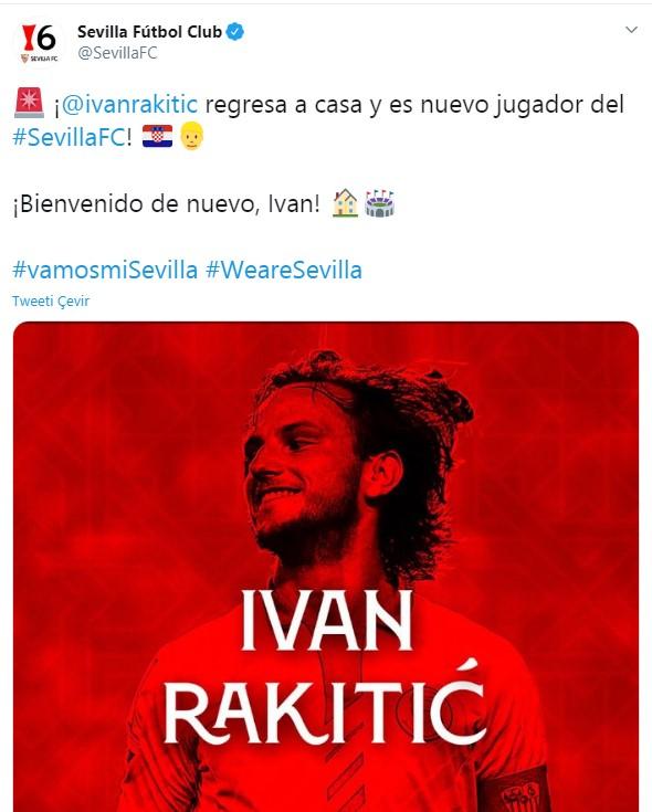 Rakitic resmen Sevilla'da