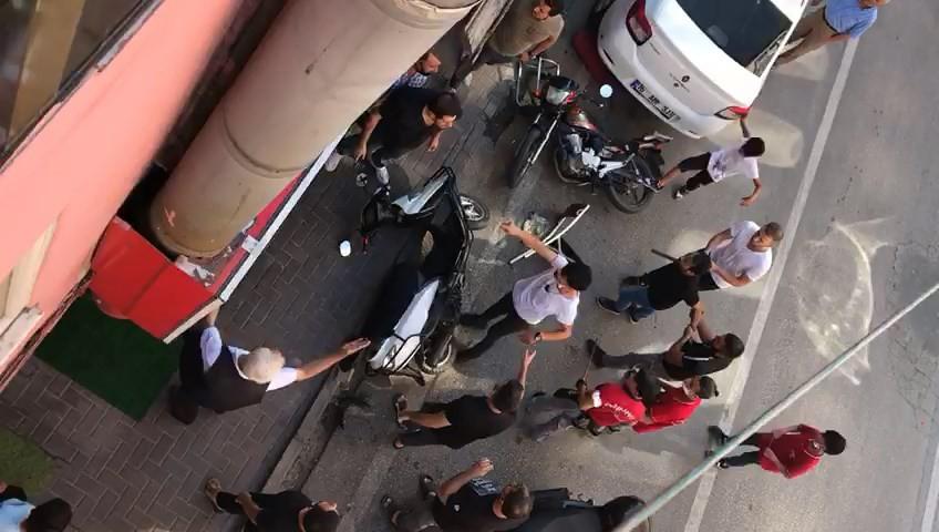 Bursa'da pala ve sopalı esnaf kavgası