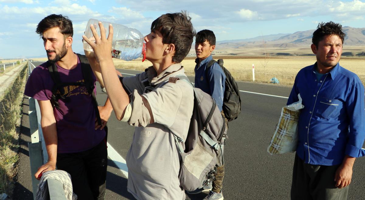 Erzurum'da kaçak göçmenlerin umuda yolculuğu