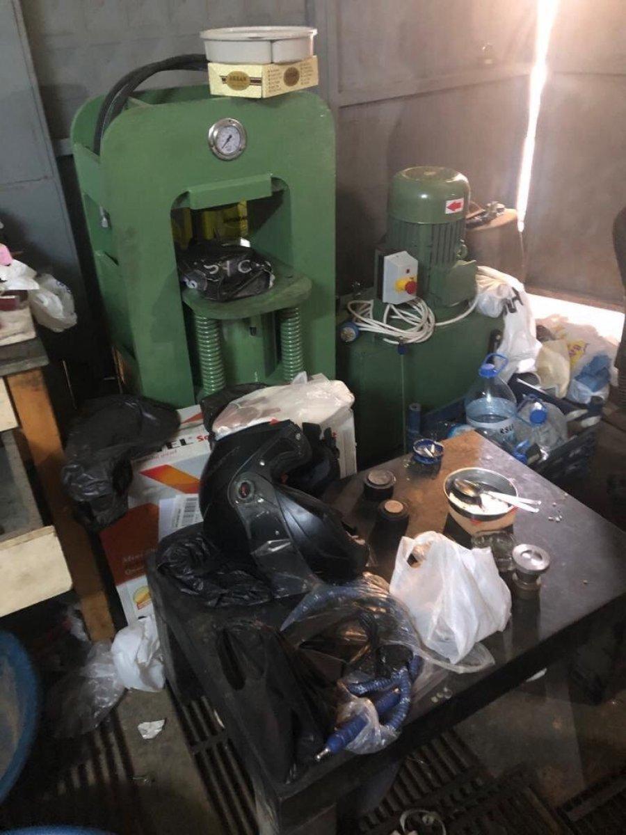 Gaziantep’te sahte altın üreten atölyeye baskın