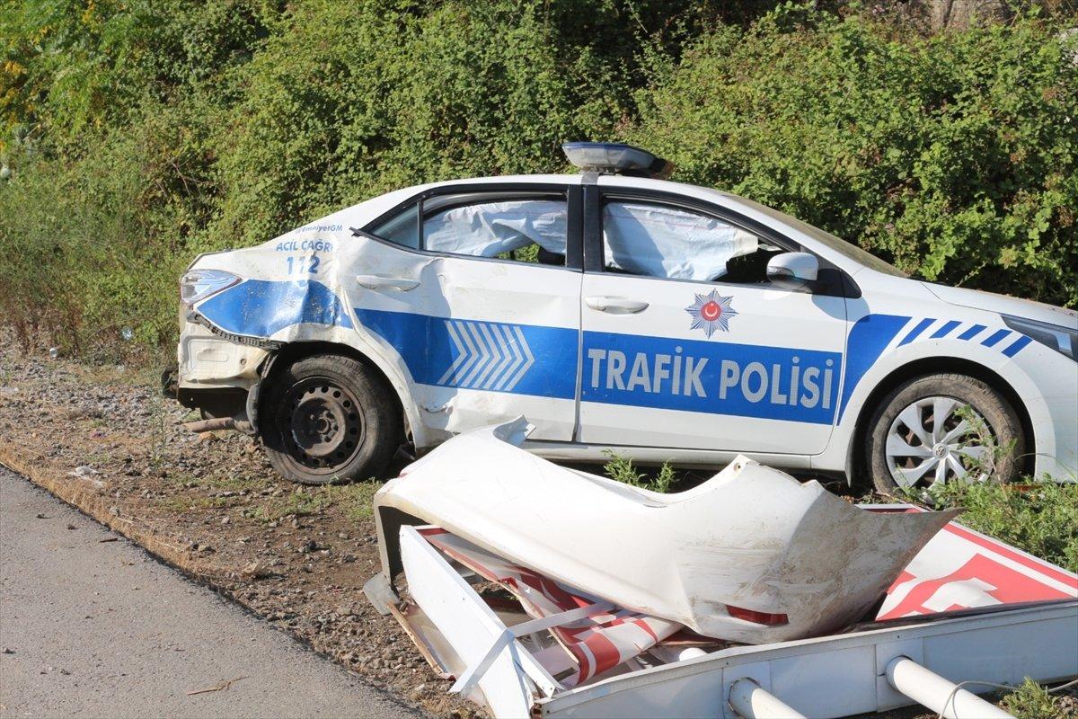Antalya'da tankerle çarpışan ekip otosundaki 2 polis memuru yaralandı