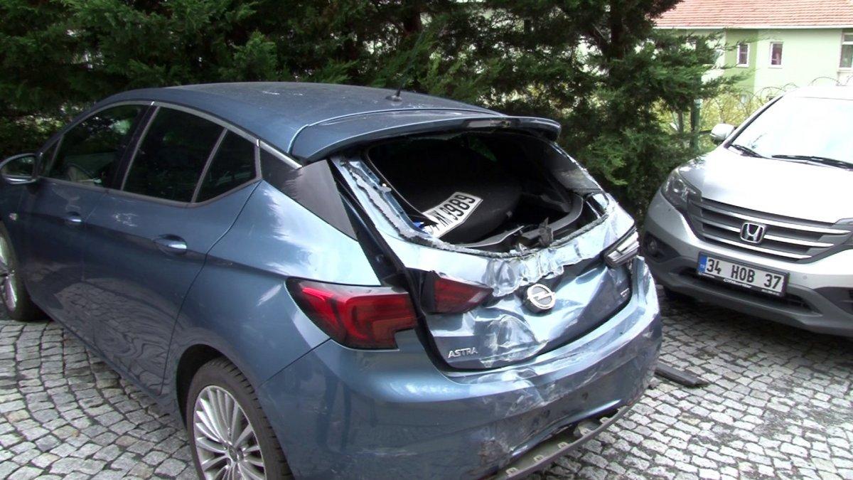 Sarıyer'de çöp kamyonu ortalığı savaş alanına çevirdi