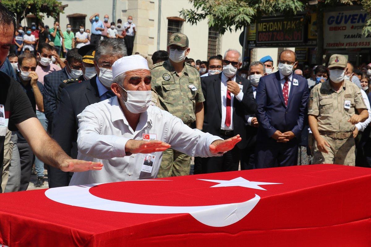 Giresun'da şehit olan Uzman Çavuş Sami Yılmaz son yolculuğuna uğurlandı