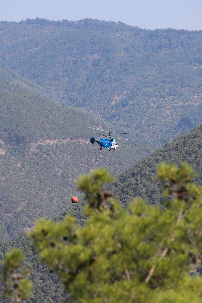 Çorum'daki yangında canını ortaya koyan ormancılar hastanede