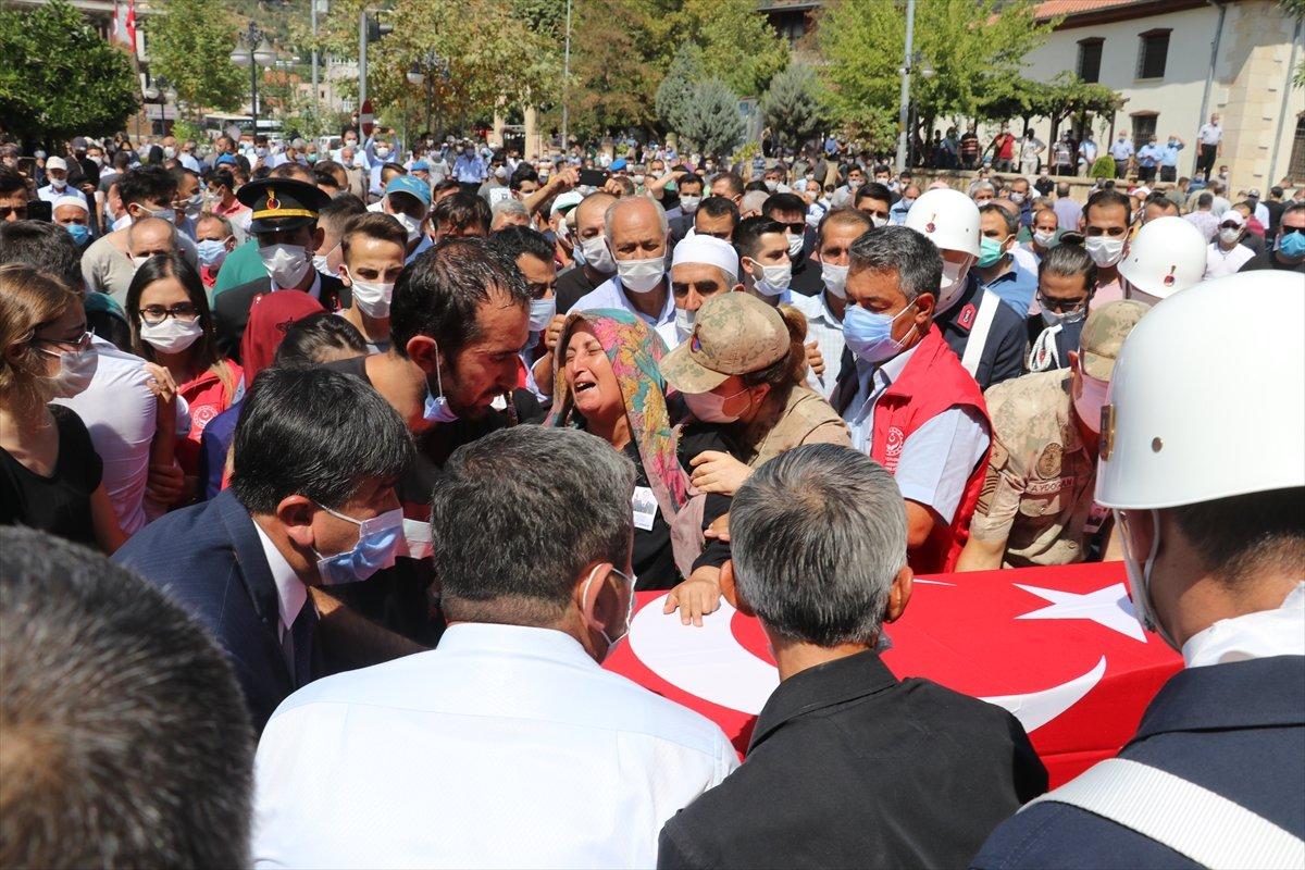 Giresun'da şehit olan Uzman Çavuş Sami Yılmaz son yolculuğuna uğurlandı