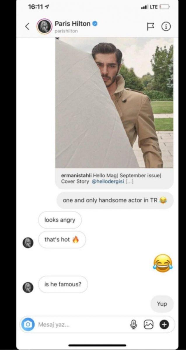 Paris Hilton, Burak Deniz'i beğendi