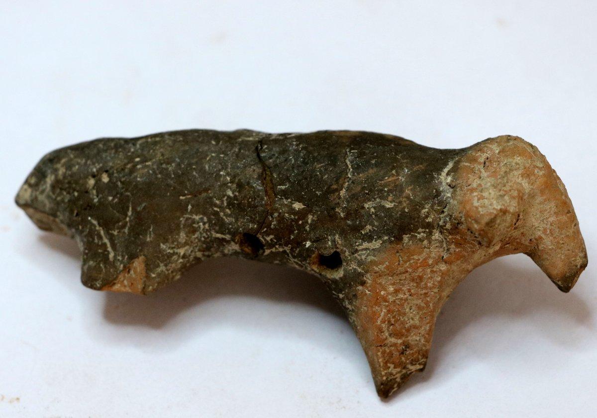 Maydos Antik Kenti'ndeki kazıda 3 bin yıllık koç figürü bulundu