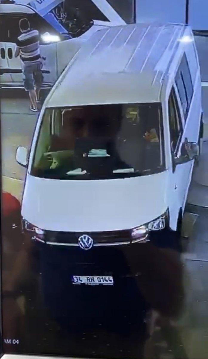 Şişli'de yakıt alan sürücü, eğilen çalışanın bacağını ezdi